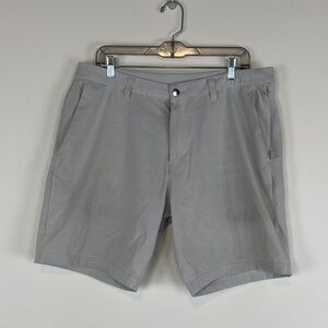 lululemon athletica Light Gray Flat-Front Shorts